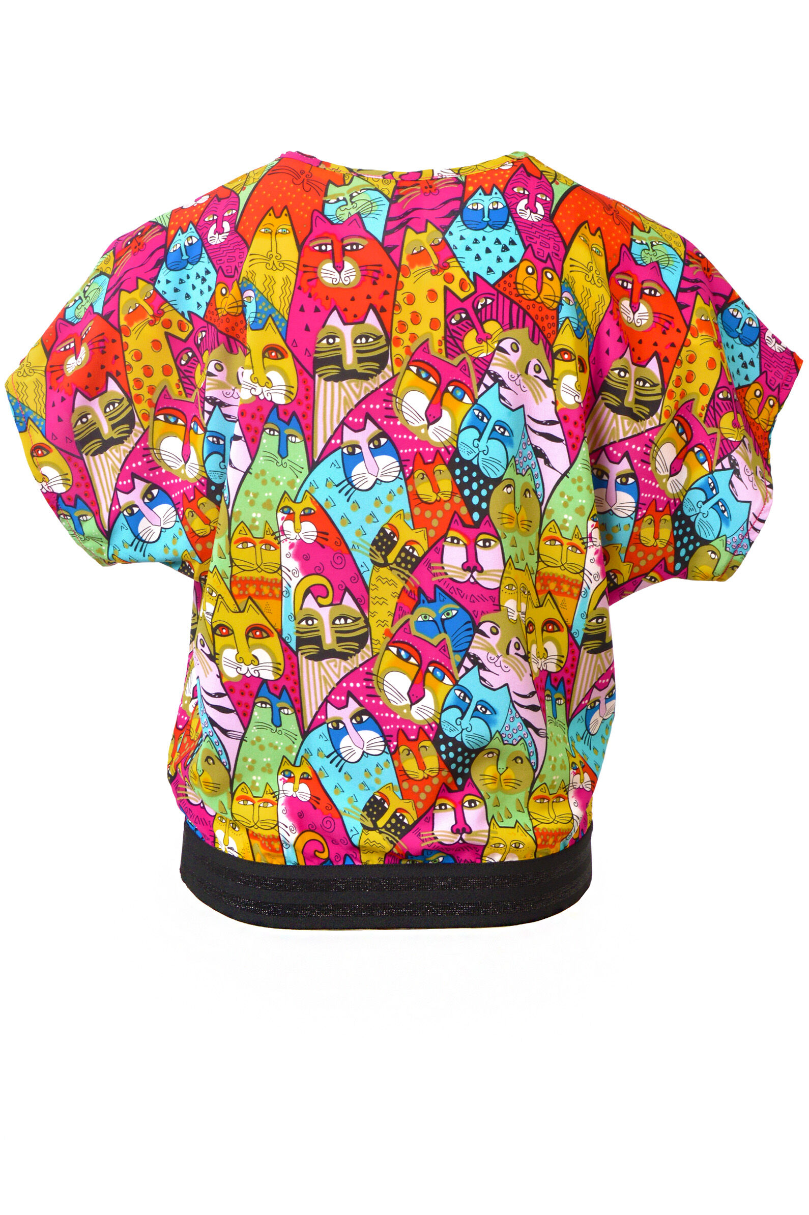 Блуза дев. АРТ.SR700M100,мул,вис