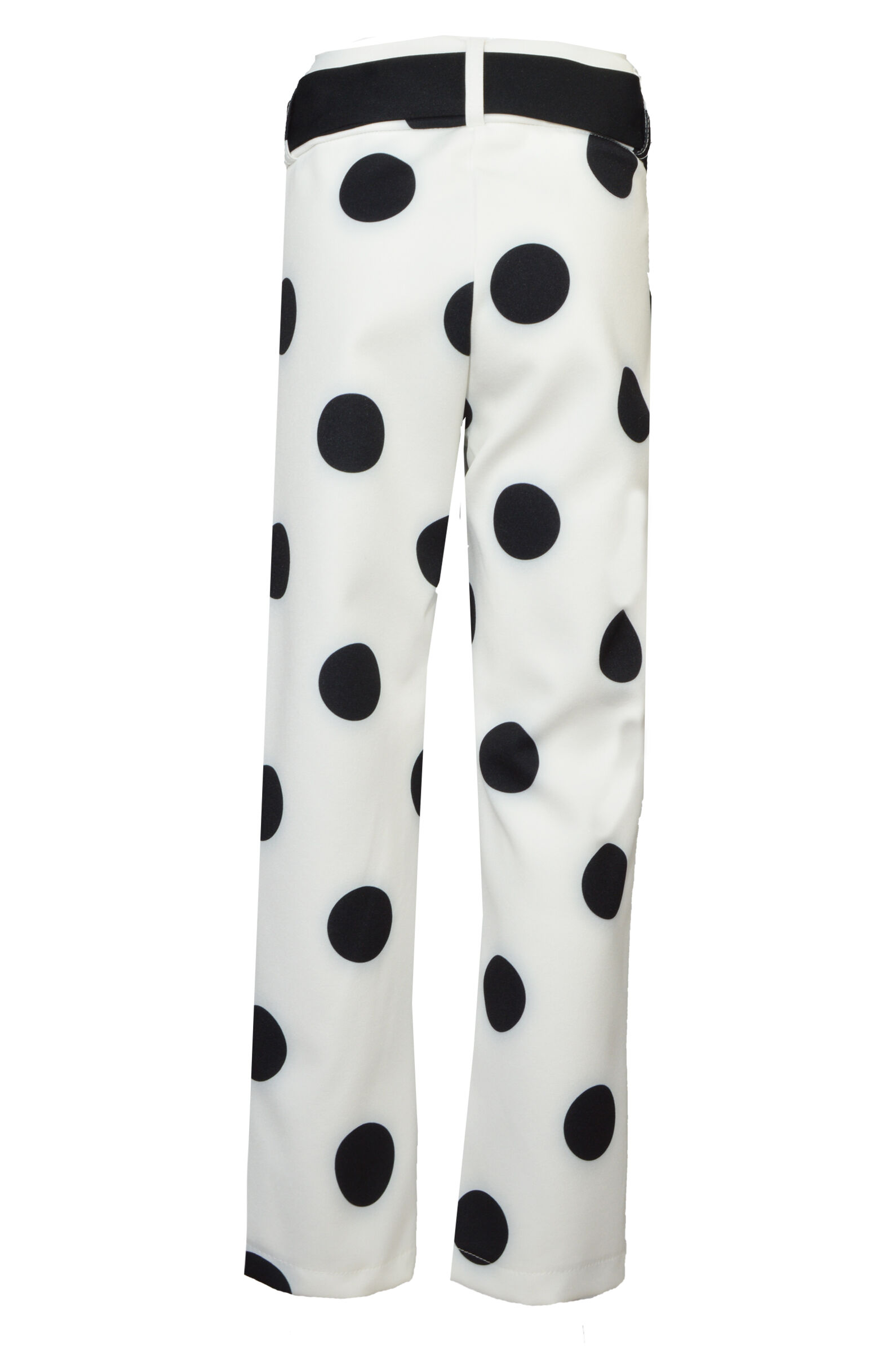 Брюки дев. АРТ.8157,бел-чер,пэ