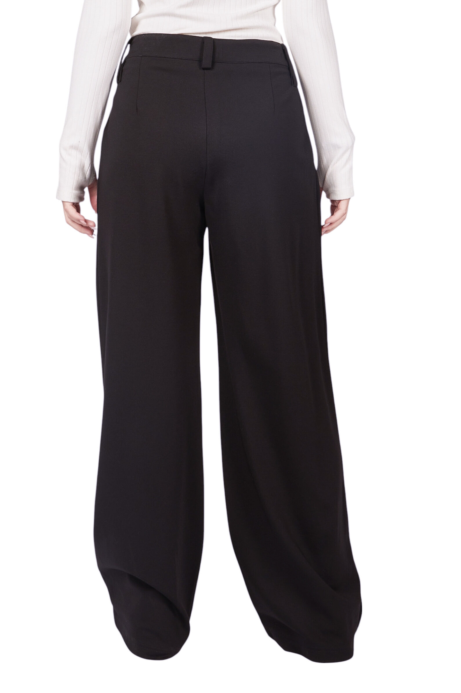 Брюки дев. АРТ.G-TR25382,чер,вис-па-эл