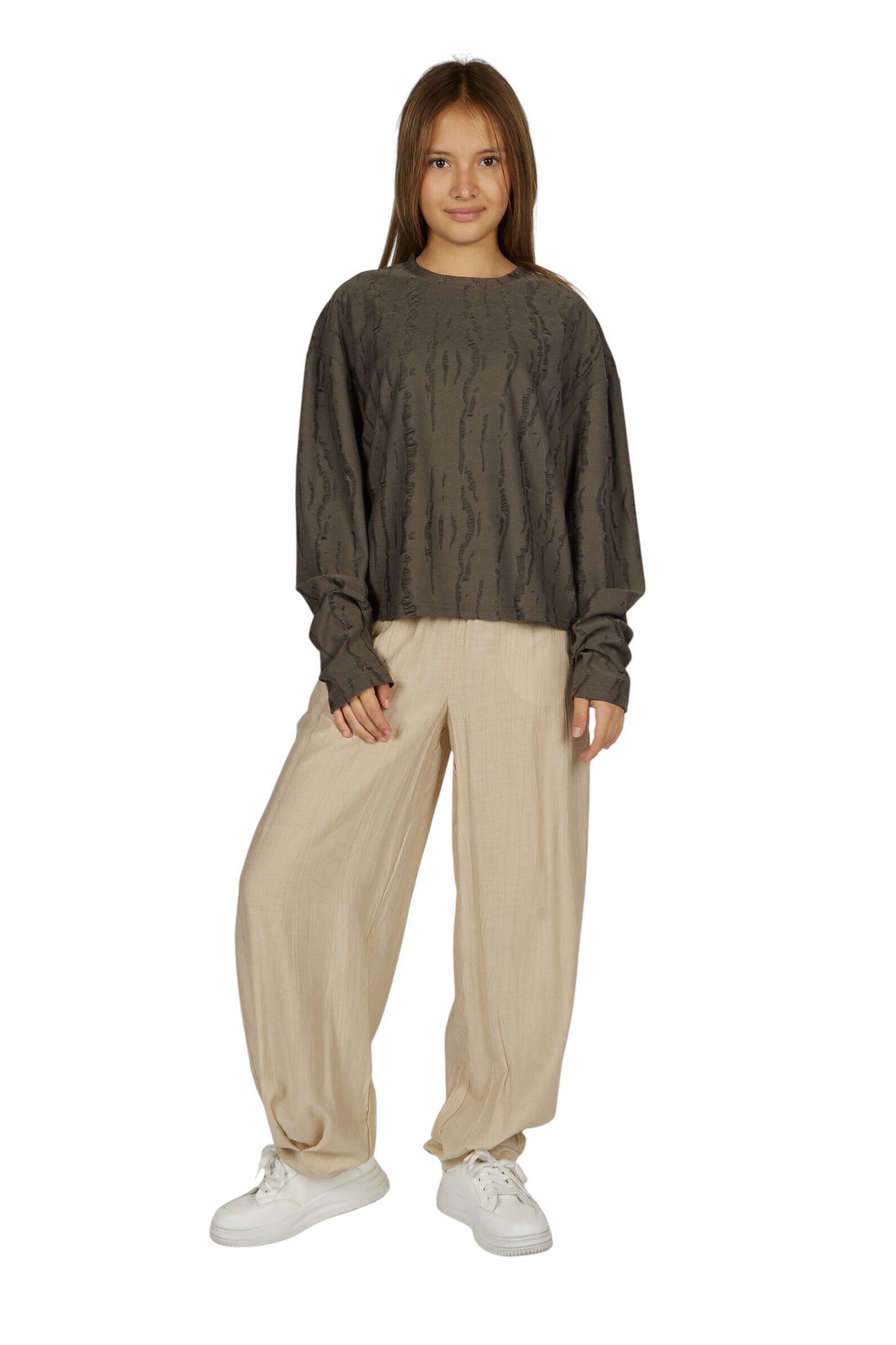 Брюки АРТ.G-TR26038,беж,вис-па