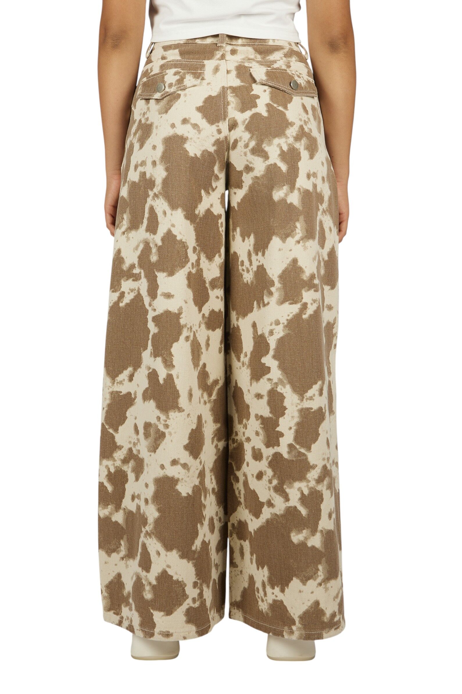 Джинсы дев. АРТ.G-JN26078,беж-кор,хл