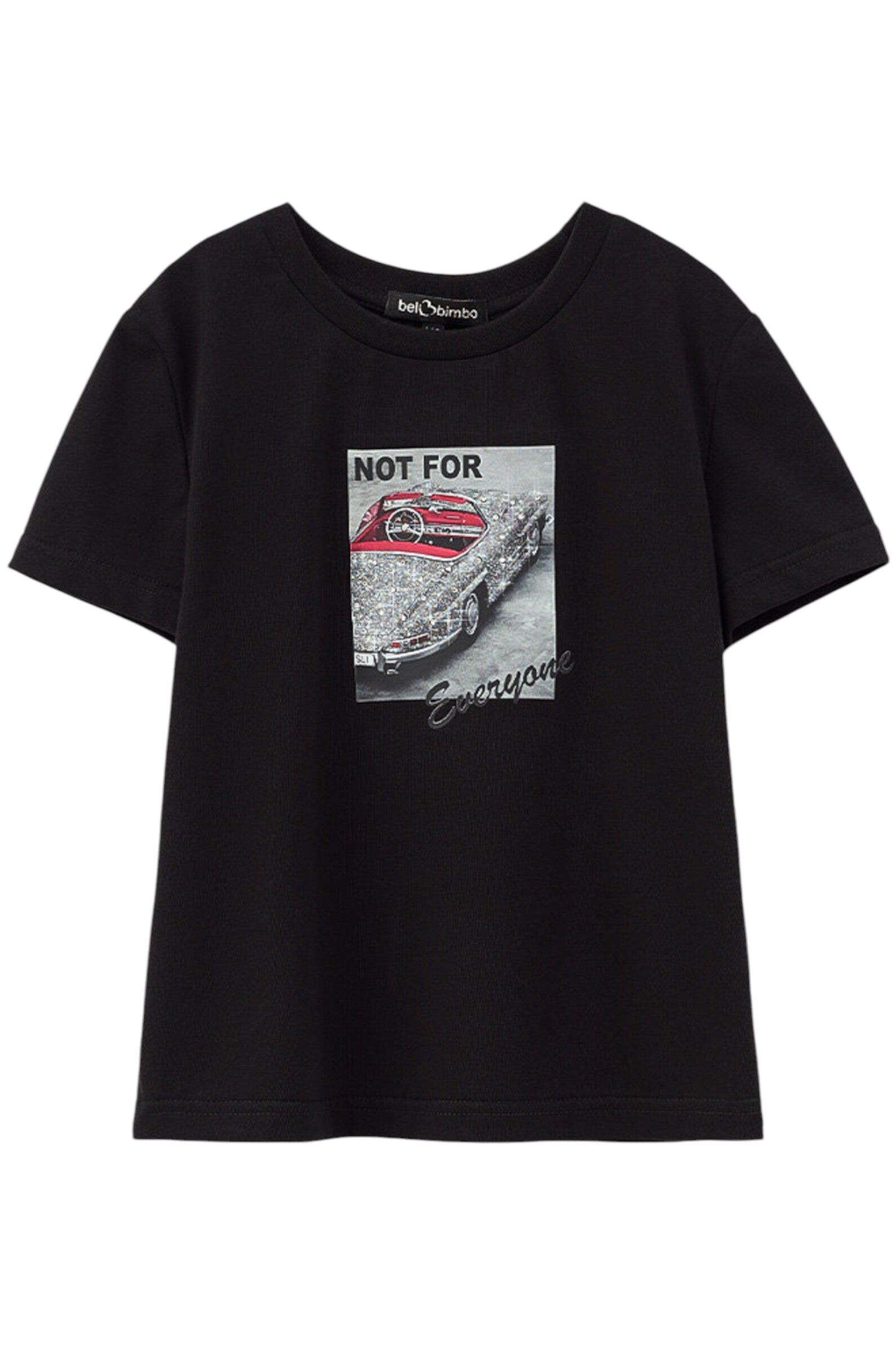 Футболка дев. АРТ.252234,чер,хл-эл