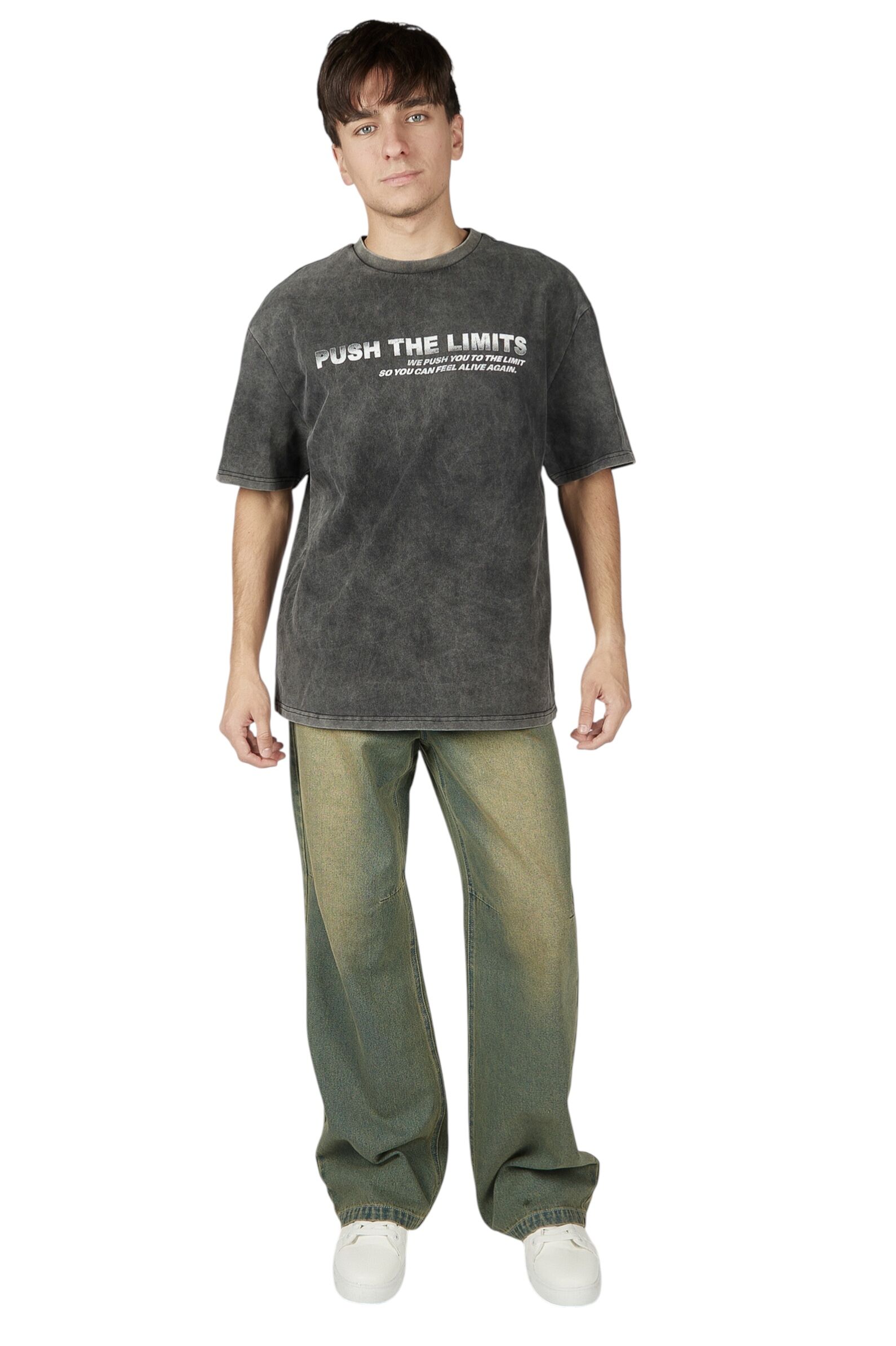 Футболка АРТ.B-TS36047,сер-бел,хл