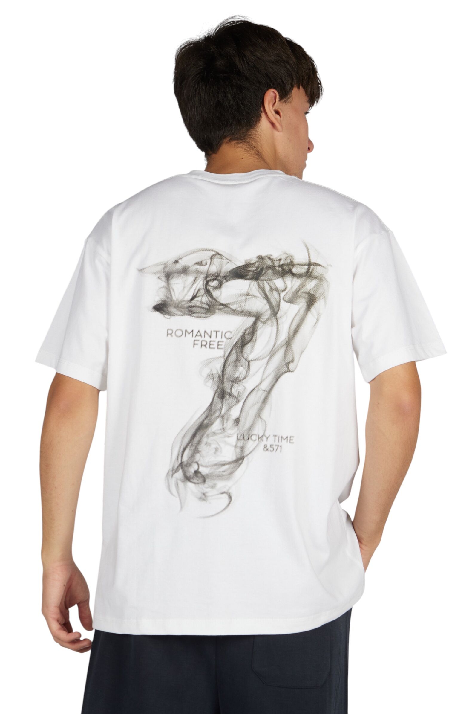 Футболка АРТ.B-TS36167,бел-чер,хл-эл