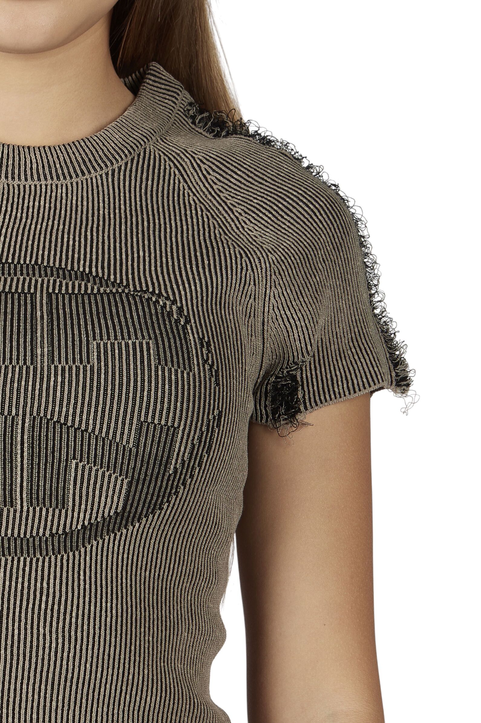 Футболка дев. АРТ.G-TS26003,сер-чер,хл-эл