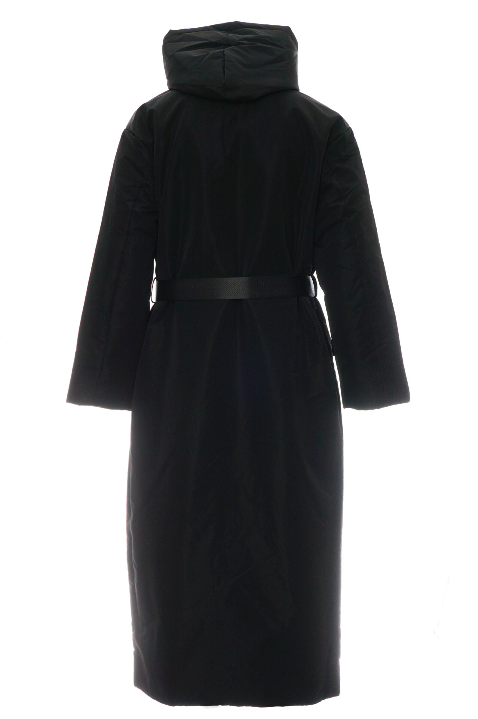 Пальто дев. АРТ.Sizep print black,чер,полиэфир