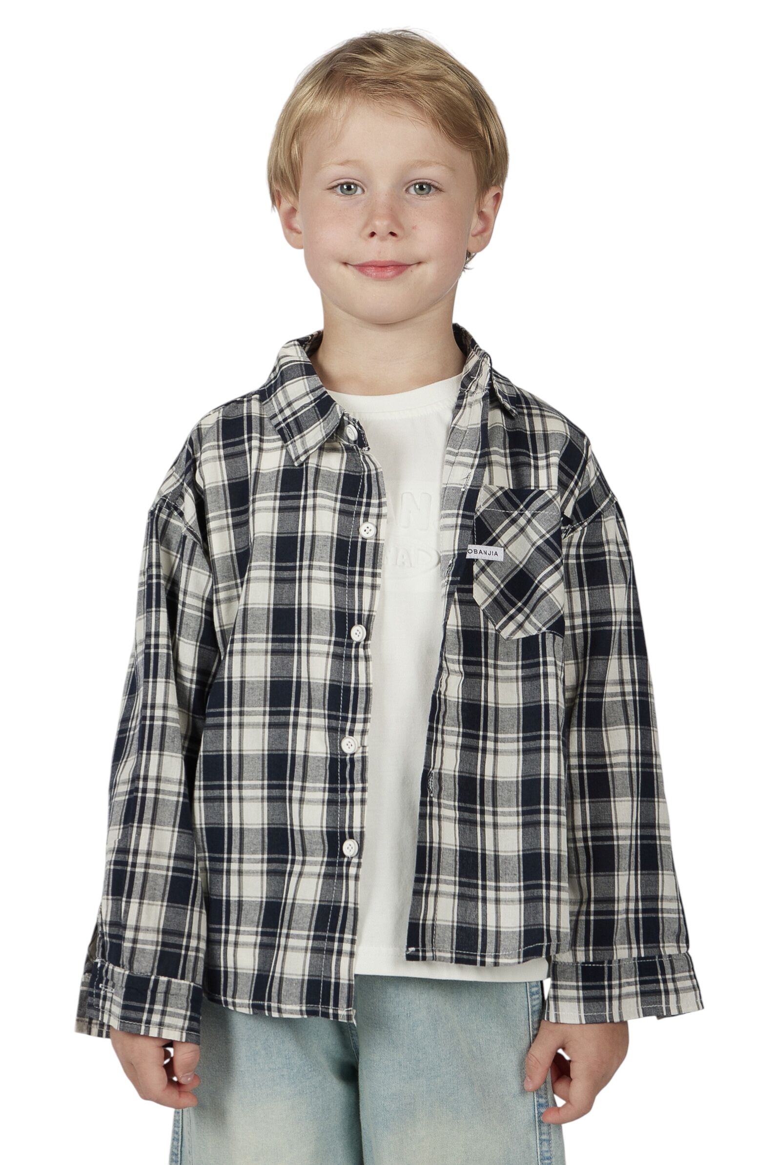 Рубашка АРТ.B-SH36145,чер-бел,хл-пэ