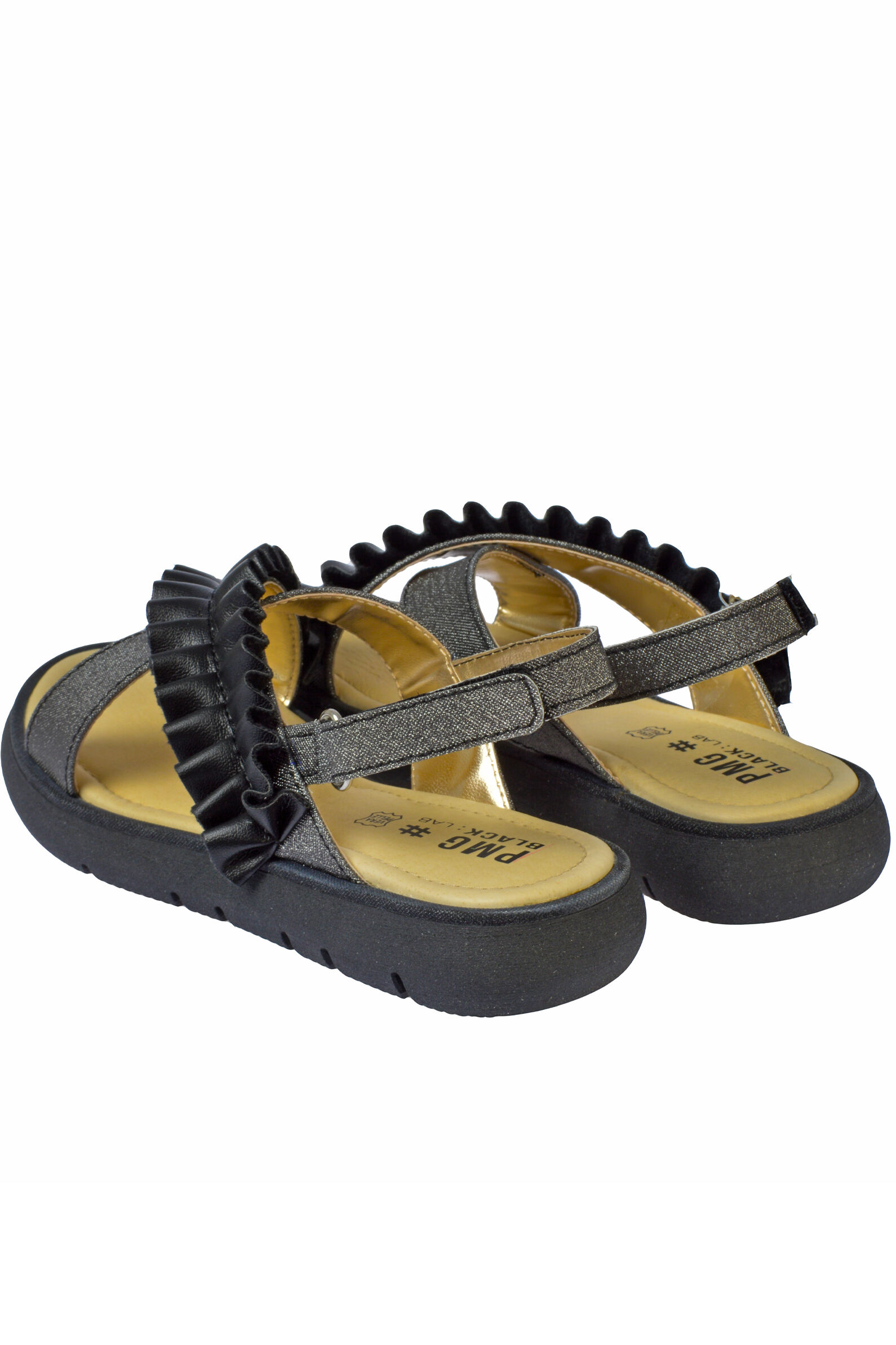 Сандалии дев. АРТ.3928822,чер,и.к/н.к