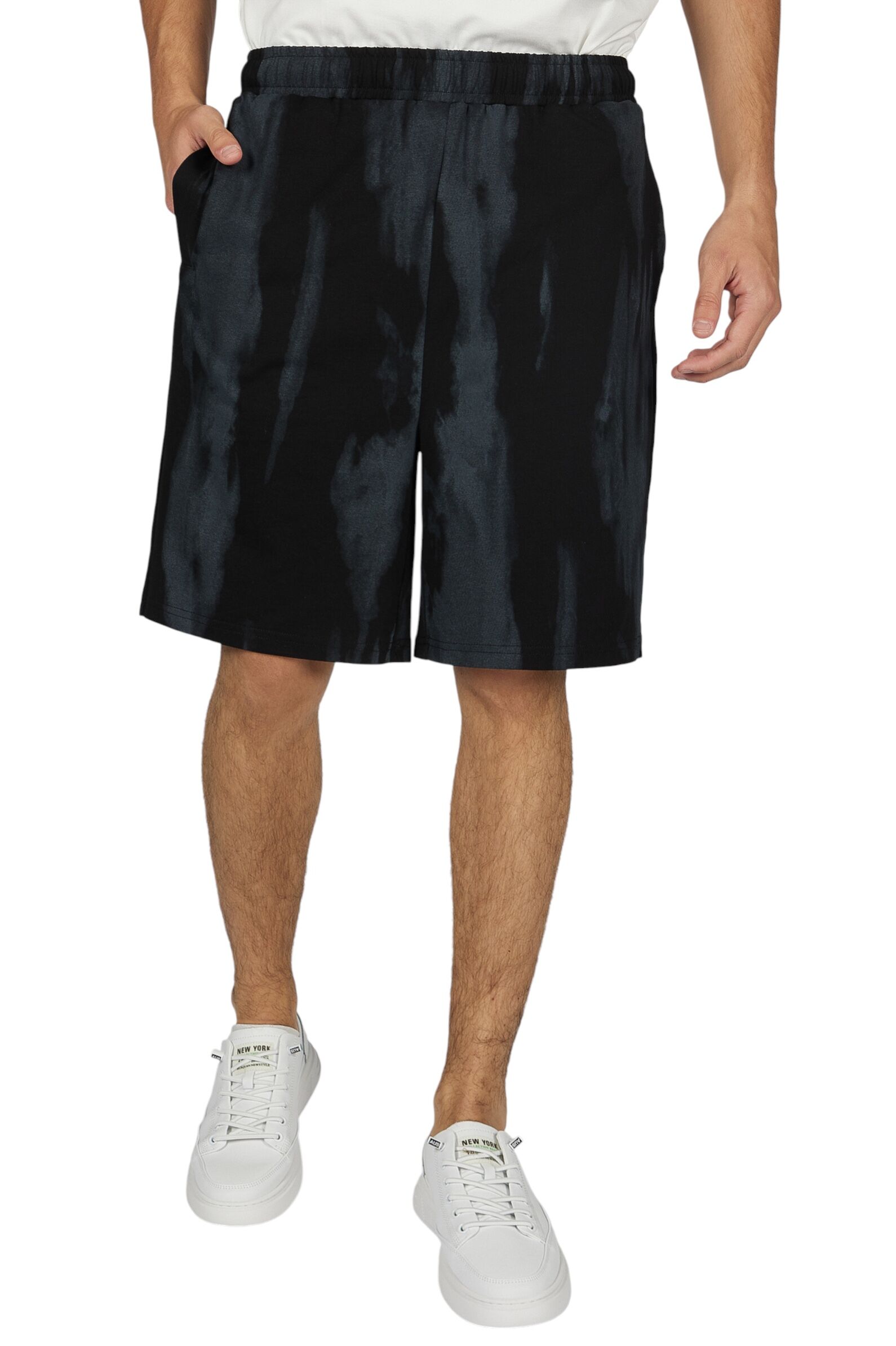 Шорты АРТ.B-TR36028,чер-сер,хл-эл