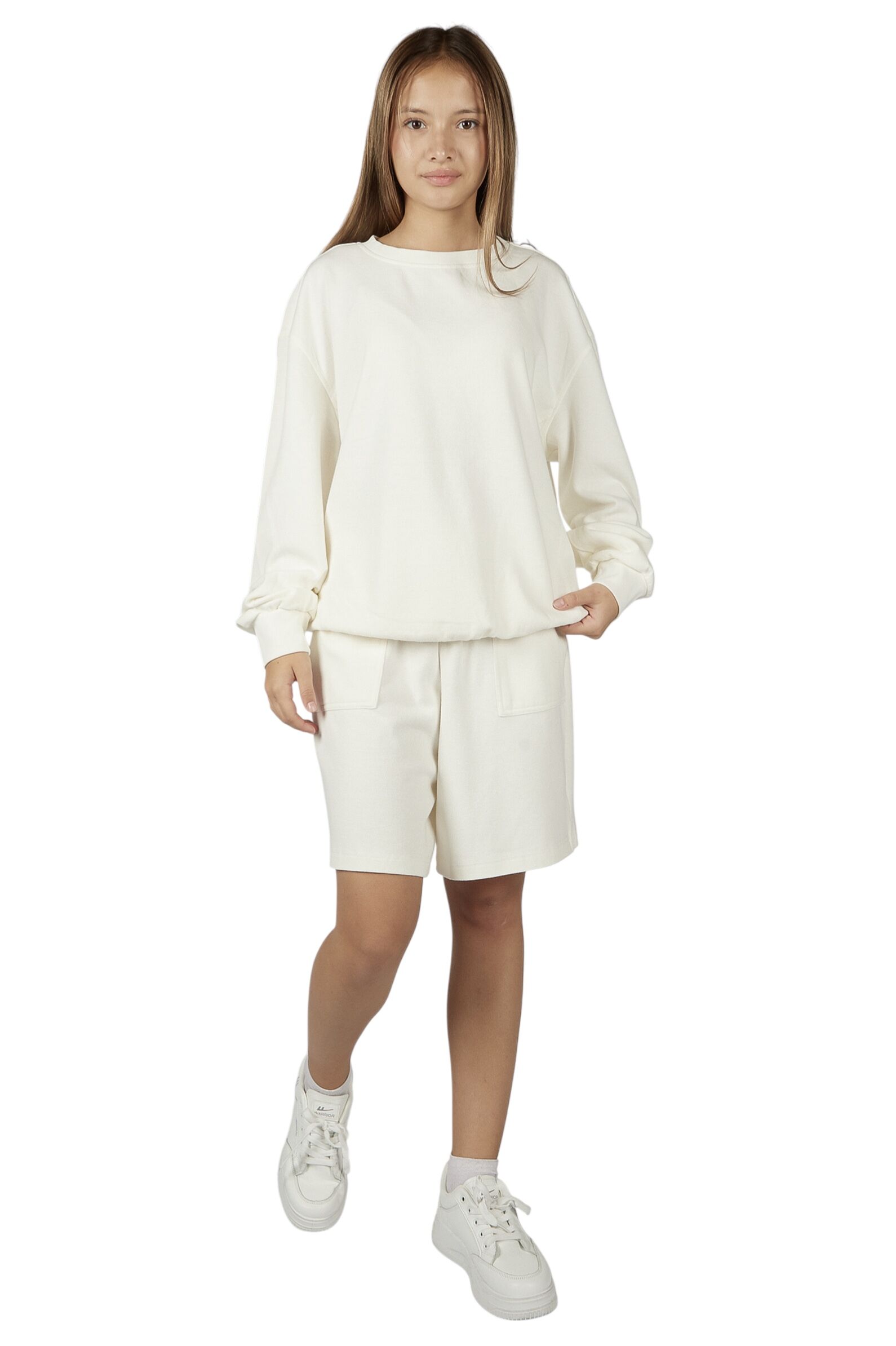 Шорты дев. АРТ.G-TR26017,бел,хл