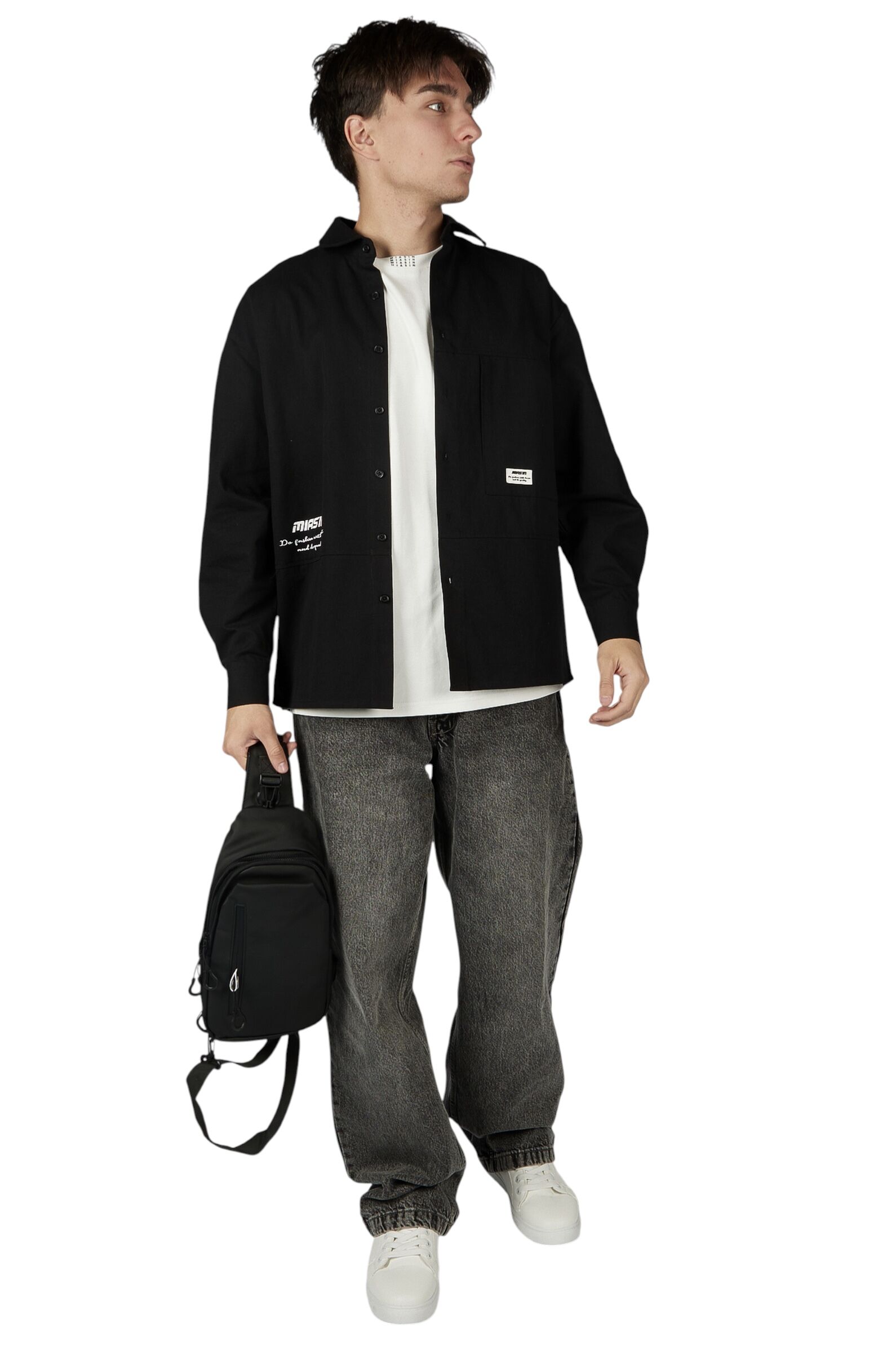 Сумка АРТ.A-BG56552,чер,хл-эл