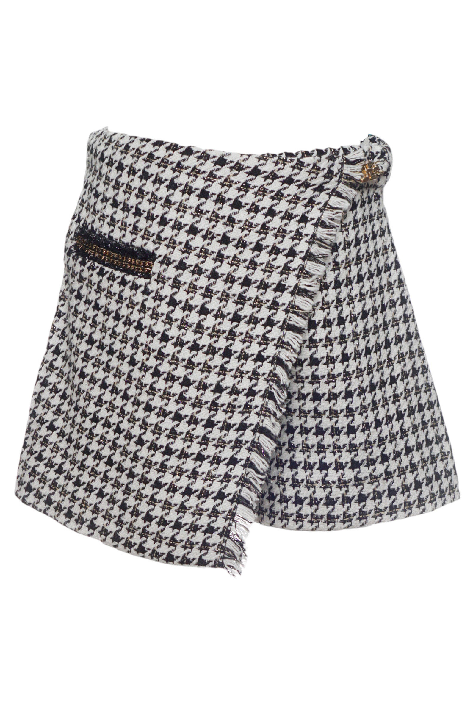 Юбка-шорты дев. АРТ.5711,чер-бел,пэ-хл-акр-шер-люр